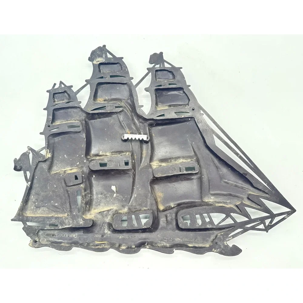 Syroco Vintage Clipper Ship Wall Hanging 4261 Gold Gilt Nautical Sailing Decor